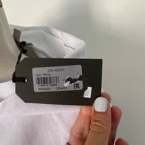 NWT White ALL SAINTS hoodie - Picture 4 of 6